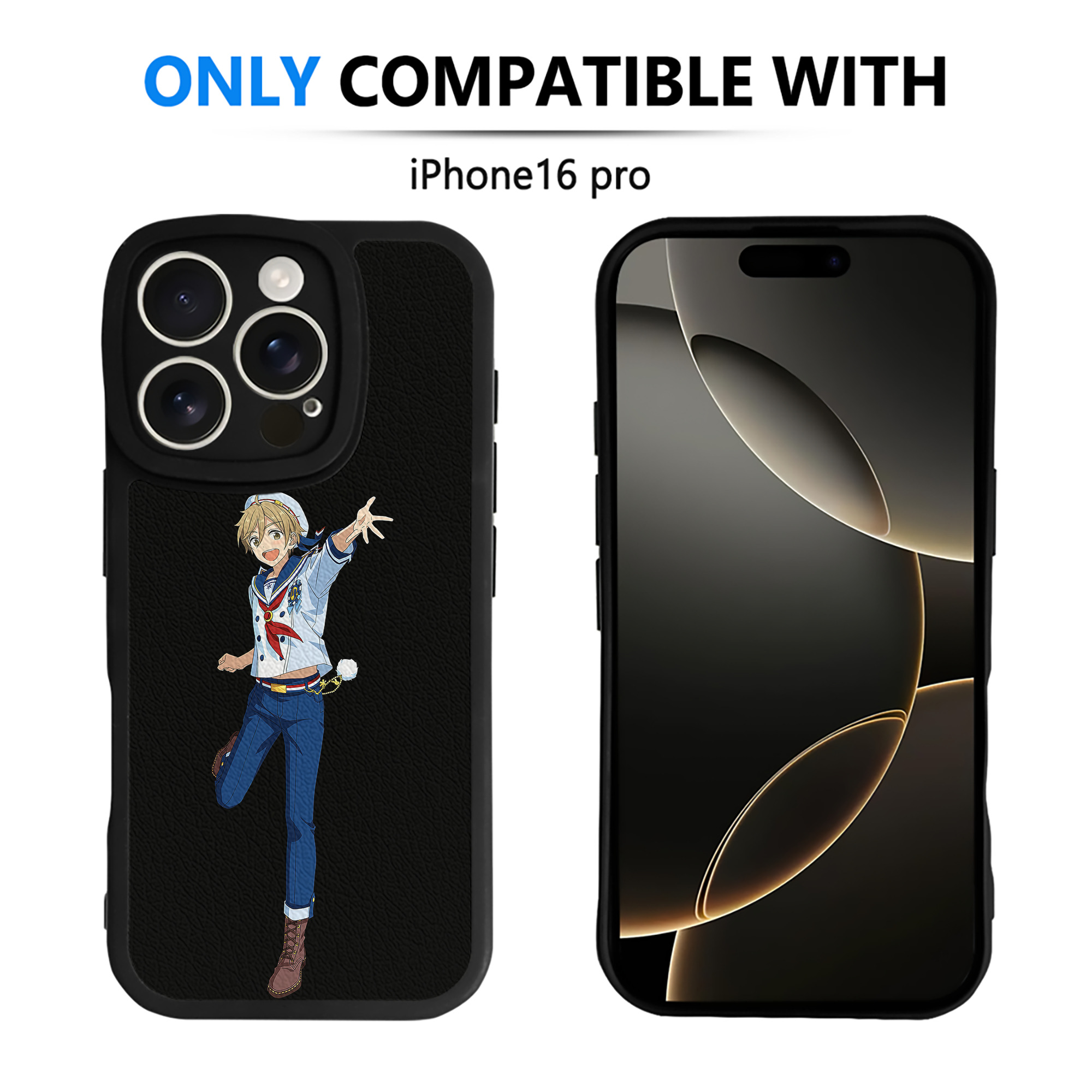 （画像用） あんさんぶるスターズ! Ensemble Stars 【iPhone 16シリーズ対応】シリコンスマホケース（レザー調） 材質：シリコン